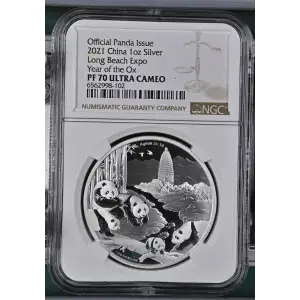 2021 Long Beach Expo Year of the Ox Official Panda Issue ULTRA CAMEO (2)