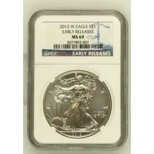 2012 W BURNISHED SILVER EAGLE EARLY RELEASES (2)