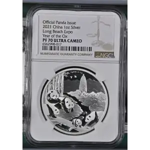 2021 Long Beach Expo Year of the Ox Official Panda Issue ULTRA CAMEO (2)