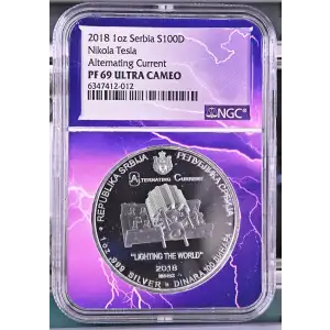 2018 1oz Nikola Tesla Alternating Current ULTRA CAMEO (2)