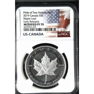 2019 Maple Leaf Early Releases Pride of Two Nations Set (2)