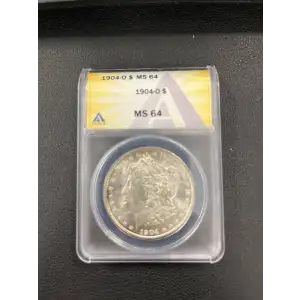 1904 O $1 Silver Morgan Dollar MS64 ANACS