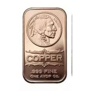 1 oz copper bar Buffalo Indian head Bar/ wings (4)