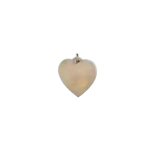 Large Gold Plated Silver Heart Pendant