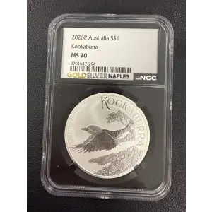 2026 P Australia S$1 KOOKABURRA MS70