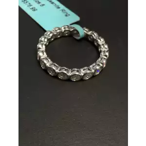 Round Eternity Moissanite 925 Ring