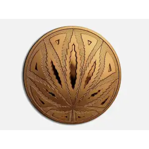 1 Oz Copper Cannabis Big Leaf