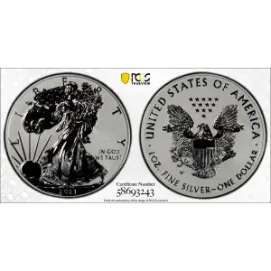 2021-W $1 Silver Eagle Rev PR - Type 1 Designer Edition (2)