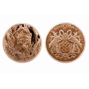 1 Oz Copper Round Florida Panther