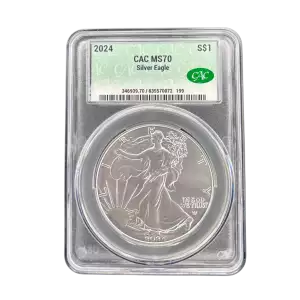 1 oz Silver Eagle (2024) - CAC - MS 70