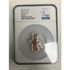 2021 - Niue - NGC - MS70 - $2 Shrek Gingy First Releases