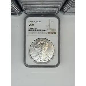 2025 1 oz Silver Eagle  S$1 PCGS MS70