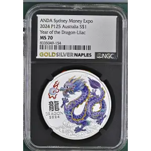 2024 P125 Year of the Dragon-Lilac ANDA Sydney Money Expo (2)