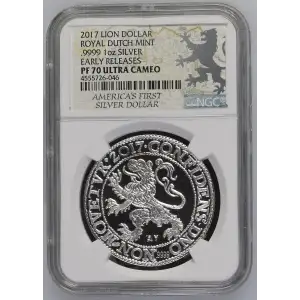 2017 1oz LION DOLLAR - .9999 EARLY RELEASES ULTRA CAMEO (2)