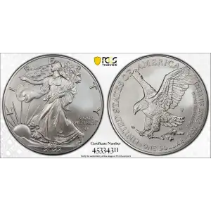 2022-W $1 Burnished Silver Eagle First Strike (2)
