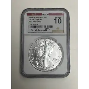 2023 (W) Eagle S$1 First Day of Issue Signed NGCX