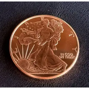 1 oz Copper Walking Liberty HLM