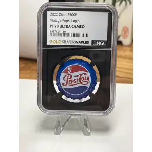 2023 6g Pepsi Bottle Cap - NGC - Ultra Cameo - PF70
