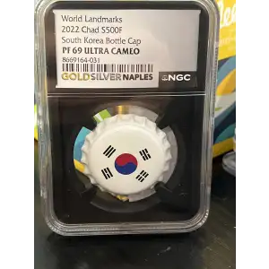 2022 South Korea bottle cap PF 69 UC