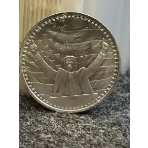 1oz 2024 Trump 47th US President Silver Round HANDS UP VICTORY
