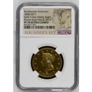 2017 1/2oz 1838-2017 GOLD LIBERTY EAGLE - PRIVATE ISSUE ULTRA CAMEO (2)