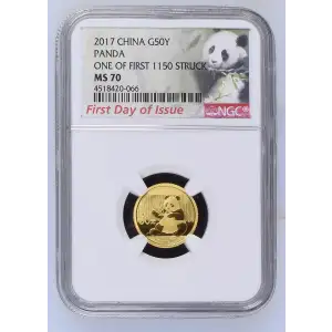 2017 Panda-First Day of Issue One of First 1150 Struck (2)