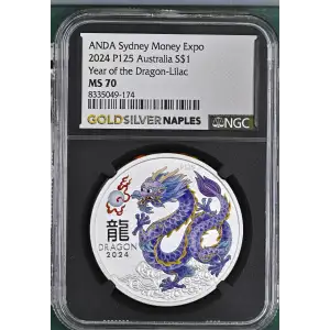 2024 P125 Year of the Dragon-Lilac ANDA Sydney Money Expo (2)