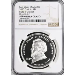 2020 State of Deseret High Relief Lost States of America ULTRA CAMEO (2)