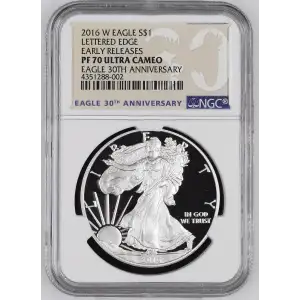 2016 W LETTERED EDGE EARLY RELEASES EAGLE 30TH ANNIVERSARY ULTRA CAMEO (2)