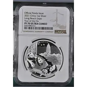 2021 Long Beach Expo Year of the Ox Official Panda Issue ULTRA CAMEO (2)