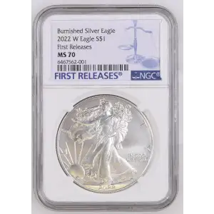 2022 W First Releases Burnished Silver Eagle (2)