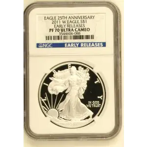 2011 W EARLY RELEASES EAGLE 25TH ANNIVERSARY ULTRA CAMEO (2)