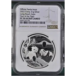 2022 Long Beach Expo Year of the Tiger Official Panda Issue ULTRA CAMEO (2)