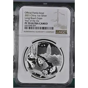 2021 Long Beach Expo Year of the Ox Official Panda Issue ULTRA CAMEO (2)