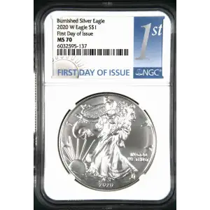 2020 W Burnished Silver Eagle First Day of Issue (2)