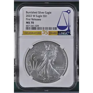 2022 W First Releases Burnished Silver Eagle (2)