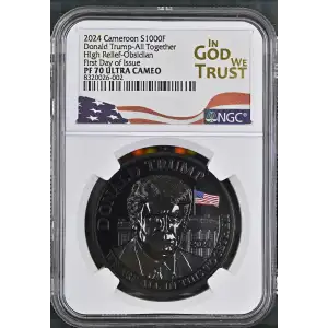 2024 FDI Donald Trump-All Together High Relief-Obsidian ULTRA CAMEO (2)
