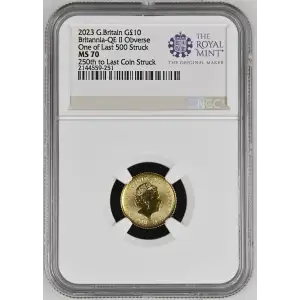 2023 Britannia-QE II Obverse One of Last 500 Struck (2)