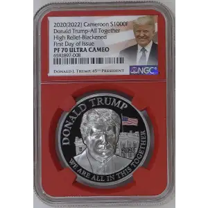 2020(2022) Donald Trump-All Together High Relief-Blackened-FDI ULTRA CAMEO (2)