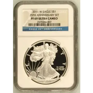 2011 W 25TH ANNIVERSARY SET OFFICIAL US MINT SET ULTRA CAMEO (2)
