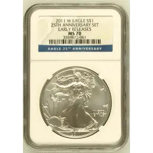 2011 W 25TH ANNIVERSARY SET EARLY RELEASES OFFICIAL US MINT SET (2)