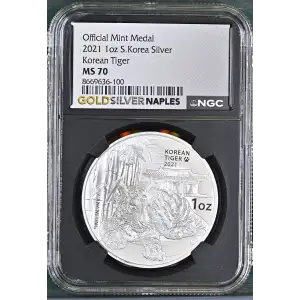 2021 1oz Korean Tiger Official Mint Medal (2)