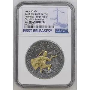 2022 2oz Heimdall - High Relief Gilt - First Releases Norse Gods (2)