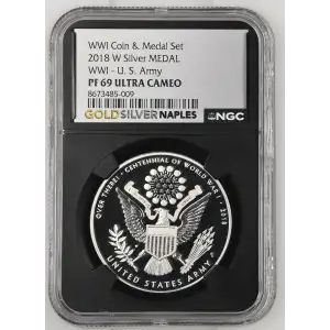 2018 W WWI - U. S. Army WWI Coin & Medal Set ULTRA CAMEO (2)