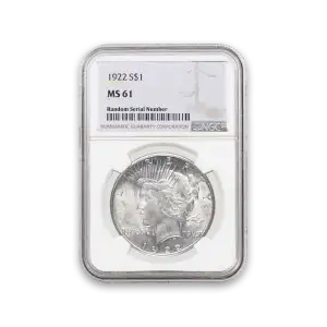 Peace Dollar (1922 - 1935) - PCGS - MS61