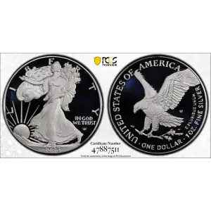 2023-W $1 Silver Eagle Congratulations Set First Strike, DCAM (2)
