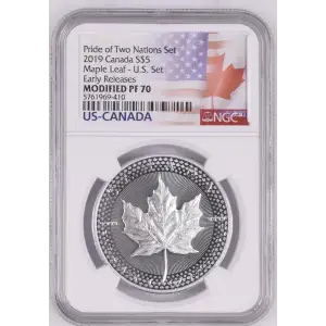 2019 Maple Leaf - U.S. Set Early Releases Pride of Two Nations Set (2)