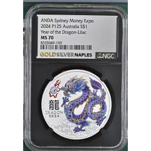 2024 P125 Year of the Dragon-Lilac ANDA Sydney Money Expo (2)