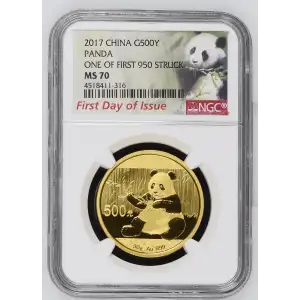 2017 Panda-First Day of Issue One of First 950 Struck (2)