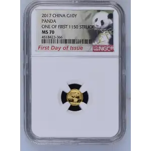 2017 Panda-First Day of Issue One of First 1150 Struck (2)